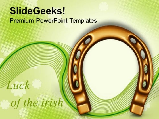 Luck Of The Irish Wealth Symbol PowerPoint Templates Ppt Backgrounds For Slides 0313 Luck Of The Irish Wealth Symbol PowerPoint Templates Ppt Backgrounds For Slides 0313