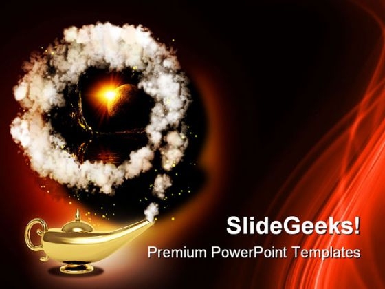 Magic Lamp Metaphor PowerPoint Templates And PowerPoint Backgrounds 0411 Magic Lamp Metaphor PowerPoint Templates And PowerPoint Backgrounds 0411