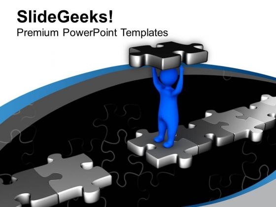 Make A Bridge Of Connectivity PowerPoint Templates Ppt Backgrounds For Slides 0613 Make A Bridge Of Connectivity PowerPoint Templates Ppt Backgrounds For Slides 0613