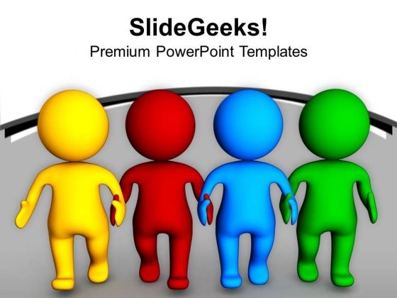 Make A Diverse Team For Business Relation PowerPoint Templates Ppt Backgrounds For Slides 0613