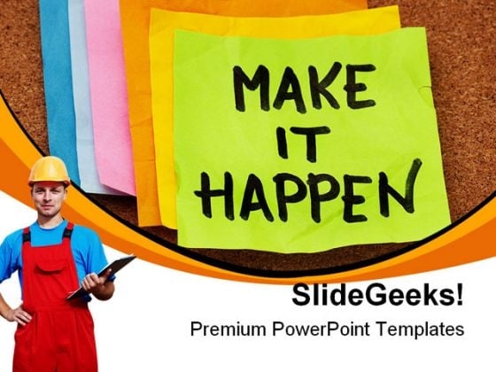 Make It Happen Construction PowerPoint Templates And PowerPoint Backgrounds 0211 Make It Happen Construction PowerPoint Templates And PowerPoint Backgrounds 0211