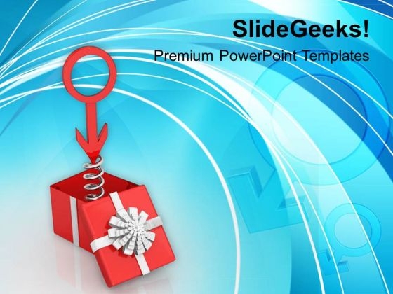 Male Sign Coming Out Of The Box PowerPoint Templates Ppt Backgrounds For Slides 0713 Male Sign Coming Out Of The Box PowerPoint Templates Ppt Backgrounds For Slides 0713