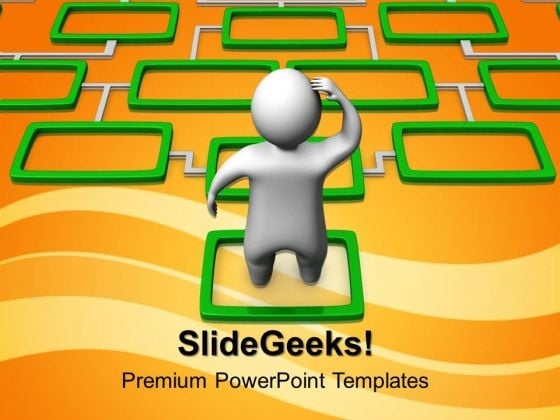 Man And Complicated Diagram PowerPoint Templates And PowerPoint Themes 1012 Man And Complicated Diagram PowerPoint Templates And PowerPoint Themes 1012