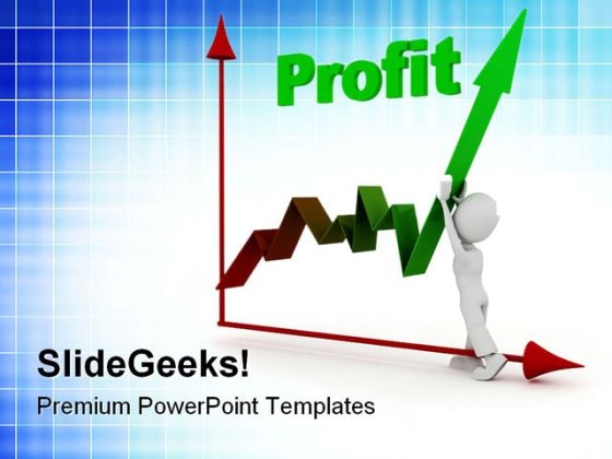 Man Pushing Up Profit Business PowerPoint Themes And PowerPoint Slides 0511 Man Pushing Up Profit Business PowerPoint Themes And PowerPoint Slides 0511