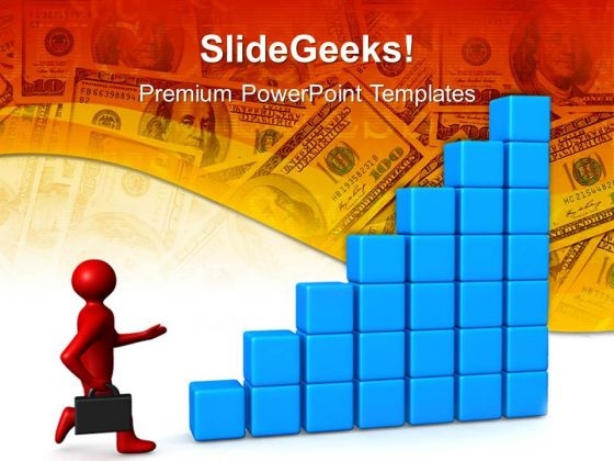 Man Run Towards Profit Finance PowerPoint Templates And PowerPoint Themes 0512 Man Run Towards Profit Finance PowerPoint Templates And PowerPoint Themes 0512
