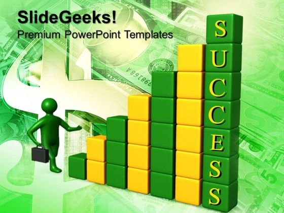 Man Run Towards Profit Success PowerPoint Templates And PowerPoint Themes 0612 Man Run Towards Profit Success PowerPoint Templates And PowerPoint Themes 0612