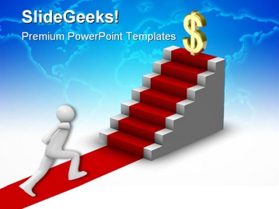 Man Running Towards Dollar Success PowerPoint Backgrounds And Templates 1210 Man Running Towards Dollar Success PowerPoint Backgrounds And Templates 1210