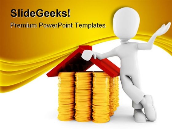Man Saving Money Finance PowerPoint Templates And PowerPoint Backgrounds 0211 Man Saving Money Finance PowerPoint Templates And PowerPoint Backgrounds 0211