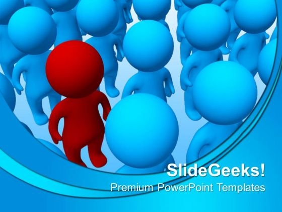 Man Standing Out People PowerPoint Templates And PowerPoint Themes 0712 Man Standing Out People PowerPoint Templates And PowerPoint Themes 0712