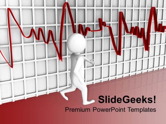 Man Walking Through Heart Beat Medical PowerPoint Templates Ppt Backgrounds For Slides 0313 Man Walking Through Heart Beat Medical PowerPoint Templates Ppt Backgrounds For Slides 0313