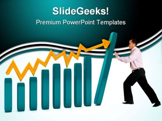 Man With A Graphic Business PowerPoint Themes And PowerPoint Slides 0611 Man With A Graphic Business PowerPoint Themes And PowerPoint Slides 0611