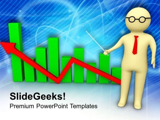 Man With Business Chart PowerPoint Templates Ppt Backgrounds For Slides 0713 Man With Business Chart PowerPoint Templates Ppt Backgrounds For Slides 0713