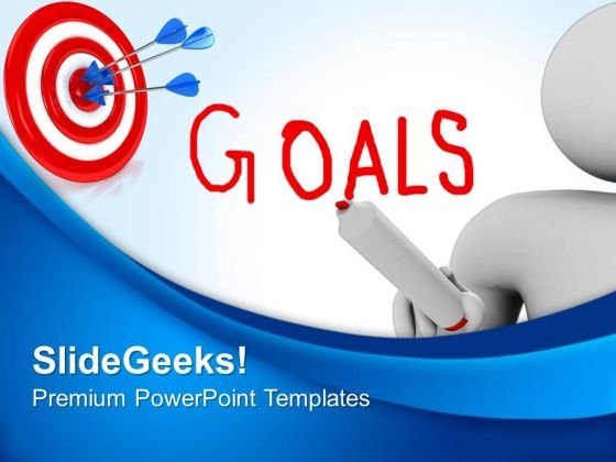 Man With Goals Target Business PowerPoint Templates And PowerPoint Themes 0612