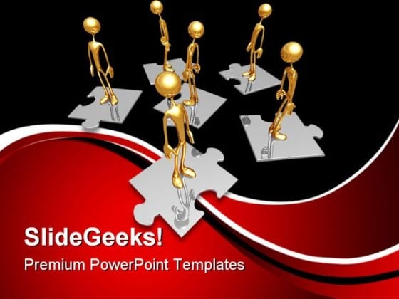 Manpower Puzzle Business PowerPoint Templates And PowerPoint Backgrounds 0711 Manpower Puzzle Business PowerPoint Templates And PowerPoint Backgrounds 0711