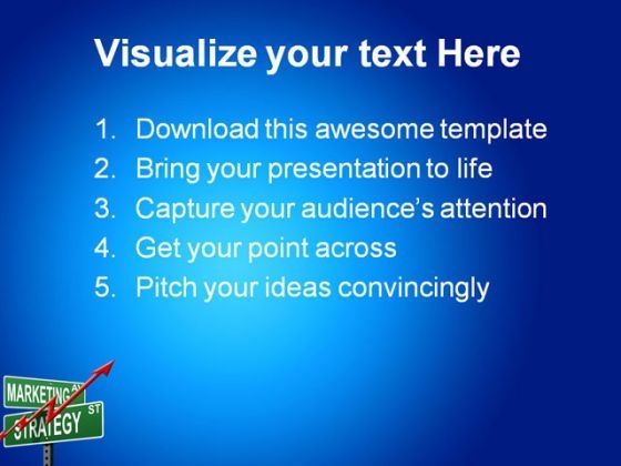 Marketing And Strategy Business PowerPoint Template 0910 best idea