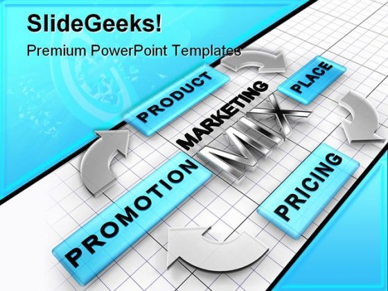 Marketing Mix Business PowerPoint Template 0510