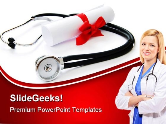 Medical Diploma Education PowerPoint Themes And PowerPoint Slides 0511