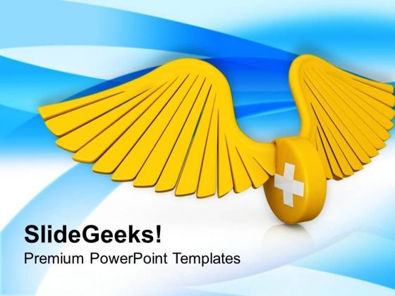 Medical Symbol With Wings PowerPoint Templates Ppt Backgrounds For Slides 0813 Medical Symbol With Wings PowerPoint Templates Ppt Backgrounds For Slides 0813