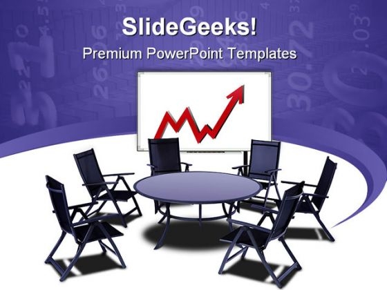 Meeting Table With Graph Business PowerPoint Templates And PowerPoint Backgrounds 0511 Meeting Table With Graph Business PowerPoint Templates And PowerPoint Backgrounds 0511