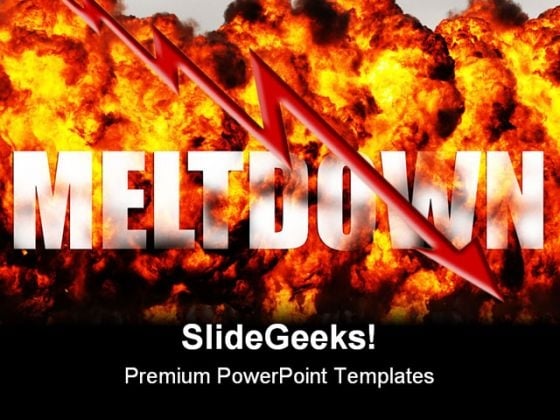 Meltdown Business PowerPoint Template 1110 Meltdown Business PowerPoint Template 1110