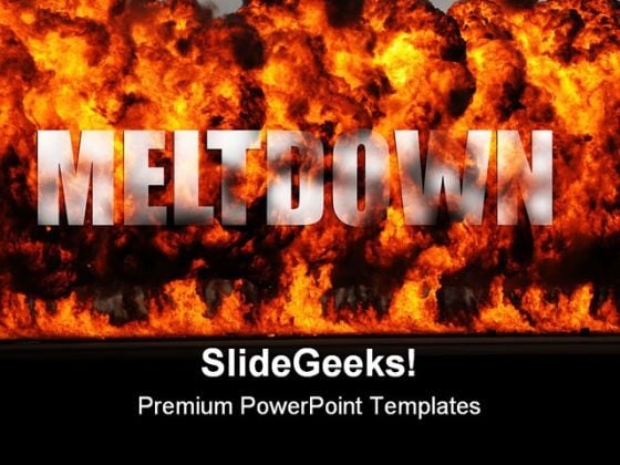 meltdown global powerpoint template 0810 title