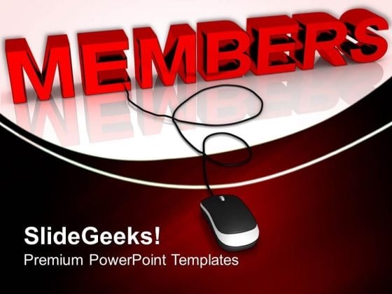 Members With Mouse Internet PowerPoint Templates And PowerPoint Themes 0812 Members With Mouse Internet PowerPoint Templates And PowerPoint Themes 0812