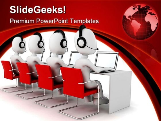 Men Call Center Globe PowerPoint Themes And PowerPoint Slides 0311 Men Call Center Globe PowerPoint Themes And PowerPoint Slides 0311