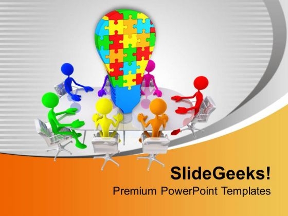Men With Colorful Jigsaw Puzzle Idea PowerPoint Templates Ppt Backgrounds For Slides 0213 Men With Colorful Jigsaw Puzzle Idea PowerPoint Templates Ppt Backgrounds For Slides 0213