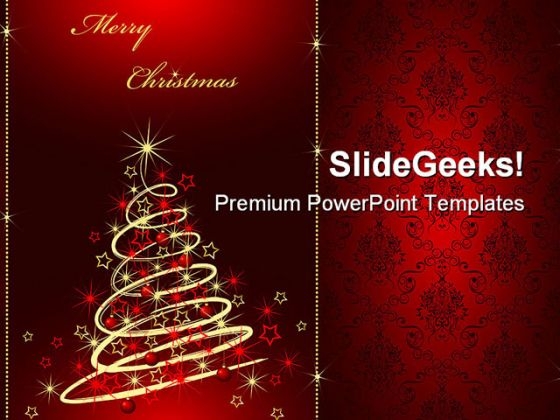 Merry Christmas01 Festival PowerPoint Backgrounds And Templates 1210