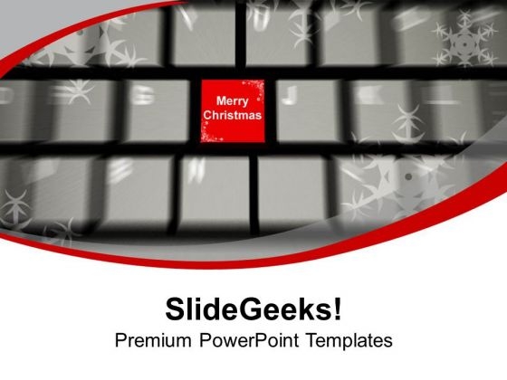 Merry Christmas On Keyboard PowerPoint Templates Ppt Backgrounds For Slides 0113 Merry Christmas On Keyboard PowerPoint Templates Ppt Backgrounds For Slides 0113