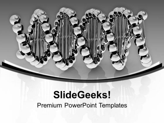 Metallic Dna Molecular Structure PowerPoint Templates Ppt Backgrounds For Slides 0413 Metallic Dna Molecular Structure PowerPoint Templates Ppt Backgrounds For Slides 0413
