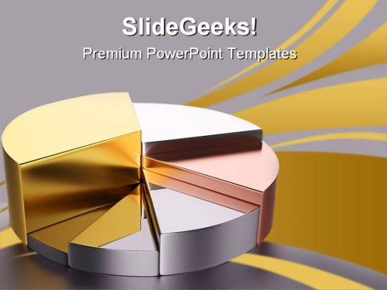 Metallic Pie Chart Business PowerPoint Templates And PowerPoint Backgrounds 0711 Metallic Pie Chart Business PowerPoint Templates And PowerPoint Backgrounds 0711