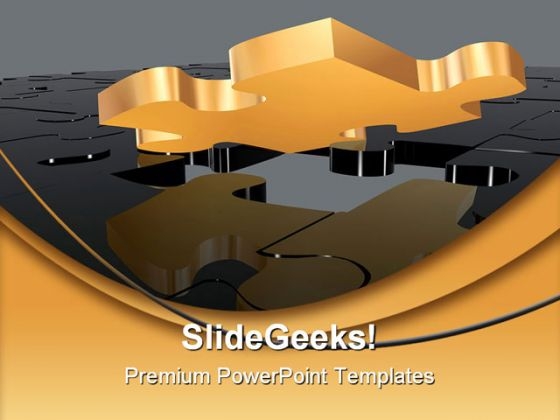 Missing Puzzle Business PowerPoint Template 0510 Missing Puzzle Business PowerPoint Template 0510