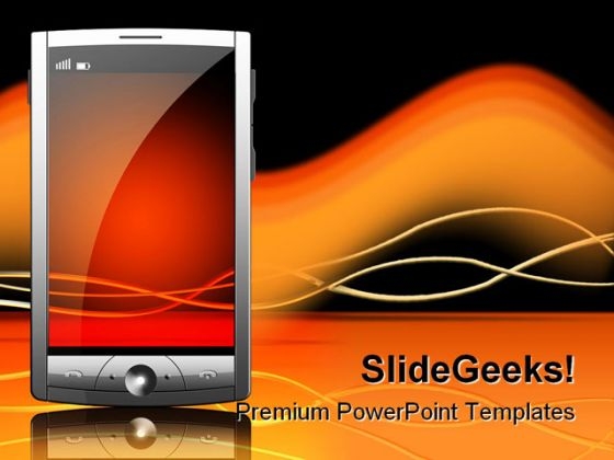 Mobile Internet PowerPoint Template 0810