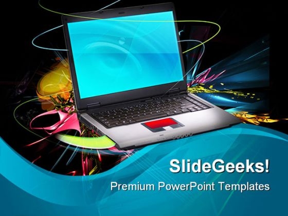 Modern And Stylish Notebook Computer PowerPoint Templates And PowerPoint Backgrounds 0411 Modern And Stylish Notebook Computer PowerPoint Templates And PowerPoint Backgrounds 0411