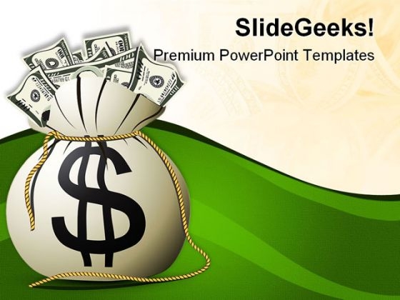 Money Bag Business PowerPoint Templates And PowerPoint Backgrounds 0311 Money Bag Business PowerPoint Templates And PowerPoint Backgrounds 0311