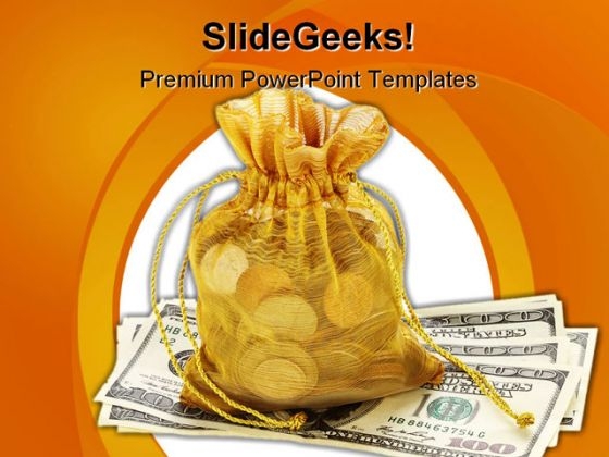 Money Bag Future PowerPoint Template 0810 Money Bag Future PowerPoint Template 0810