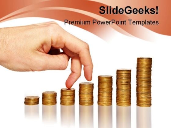 Money Graph Business PowerPoint Background And Template 1210 Money Graph Business PowerPoint Background And Template 1210