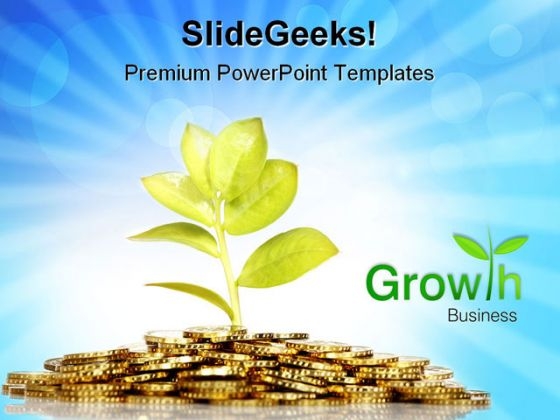 Money Growing Business PowerPoint Templates And PowerPoint Backgrounds 0711