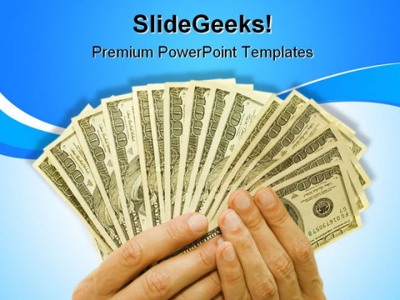 Money In Hand Finance PowerPoint Template 0610 Money In Hand Finance PowerPoint Template 0610