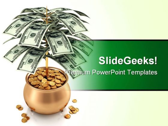 Money Tree Business PowerPoint Template 1110 Money Tree Business PowerPoint Template 1110