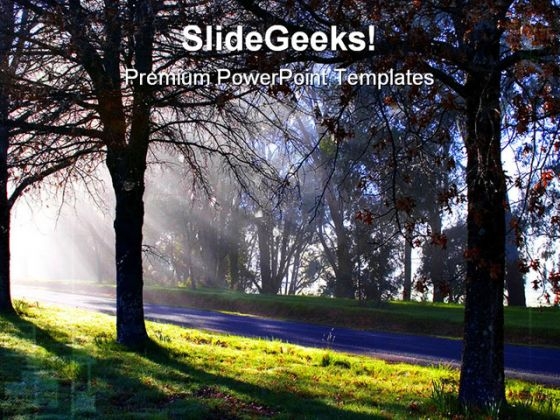 Morning Trees Nature PowerPoint Templates And PowerPoint Backgrounds 0211 Morning Trees Nature PowerPoint Templates And PowerPoint Backgrounds 0211