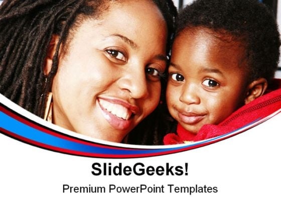 Mother Child Family PowerPoint Themes And PowerPoint Slides 0711