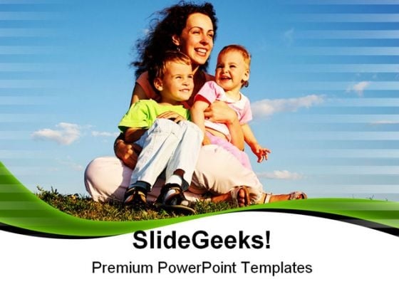 Mother With Children Family PowerPoint Templates And PowerPoint Backgrounds 0711 Mother With Children Family PowerPoint Templates And PowerPoint Backgrounds 0711