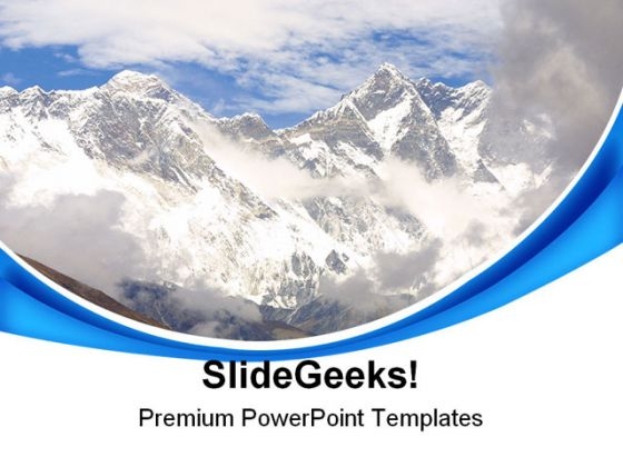 Mount Everest Nature PowerPoint Templates And PowerPoint Backgrounds 0611 Mount Everest Nature PowerPoint Templates And PowerPoint Backgrounds 0611