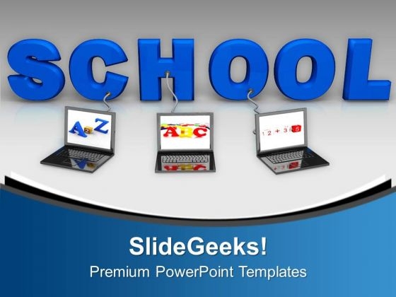 Multiple Wired To School Children PowerPoint Templates Ppt Backgrounds For Slides 0213