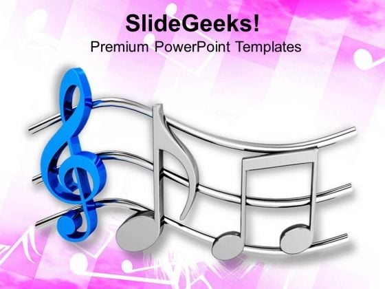 Music Gives Peace PowerPoint Templates Ppt Backgrounds For Slides 0813 - PowerPoint  Templates