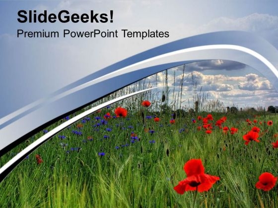 Natural Fields PowerPoint Templates Ppt Backgrounds For Slides 0513