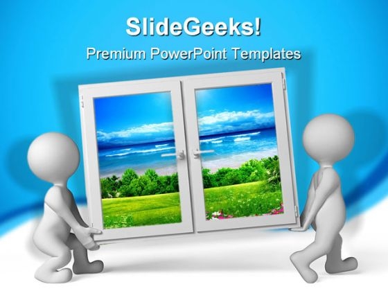 Nature Window People PowerPoint Templates And PowerPoint Backgrounds 0311 Nature Window People PowerPoint Templates And PowerPoint Backgrounds 0311