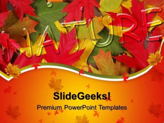 Nature With Autumn Leaves Background PowerPoint Templates And PowerPoint Themes 0512